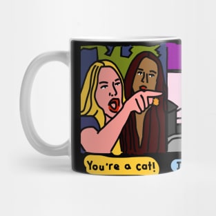 Woman Yelling at Cat Meme with Not a Cat Mug